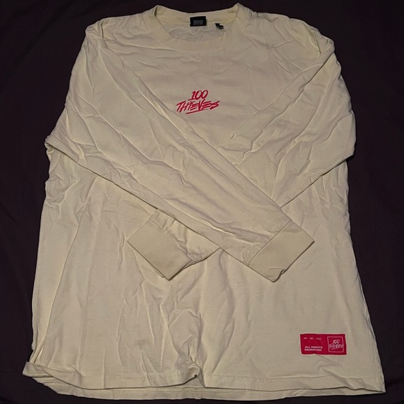 Limited edition drop 100 Thieves 2021 Enter infinity yellow and red long sleeve! - Picture 2 of 5